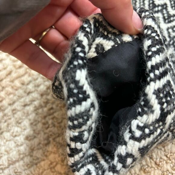 Ladies Donna Degnan Brand Wool Blend Black and White Geomtric Print Jacket 6 - Picture 11 of 12